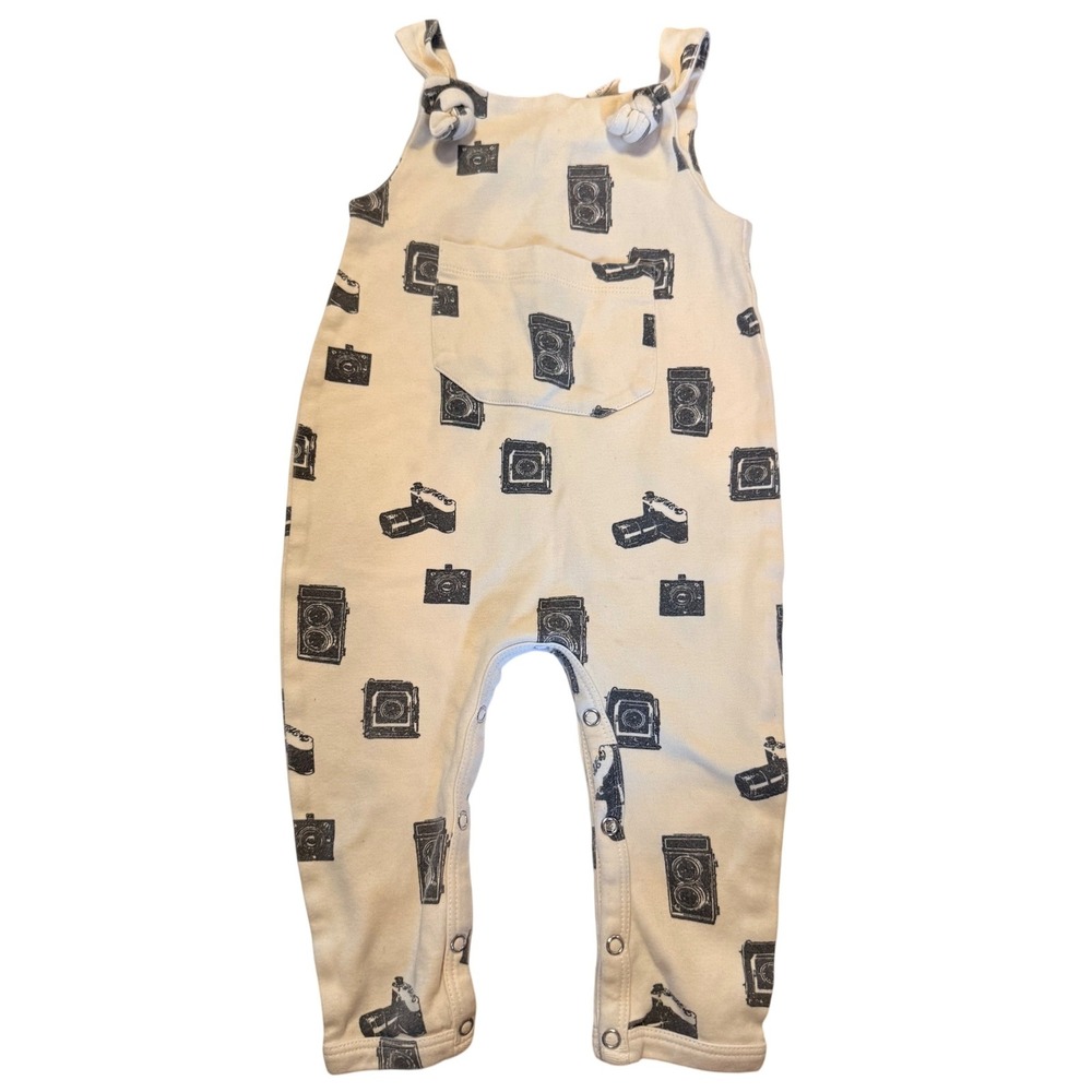 Kate Quinn Organic Cotton Vintage Camera Print Romper 18-24 M Photography